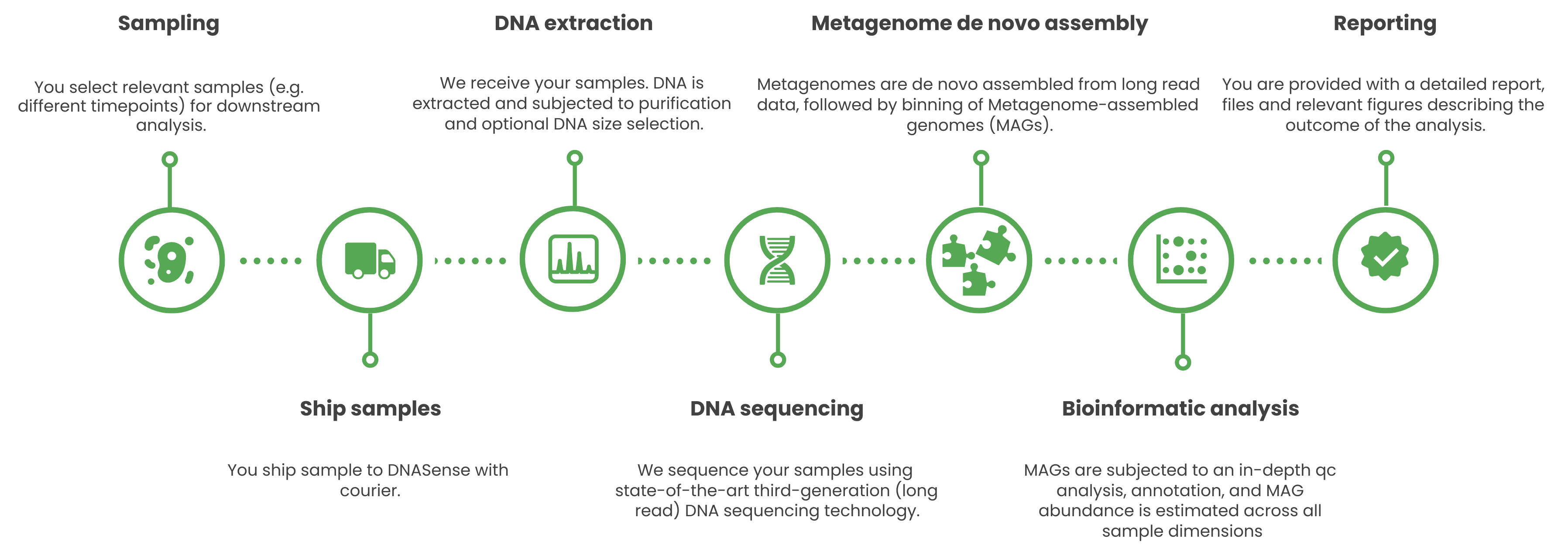 Figure summarizing the metagenomics workflow